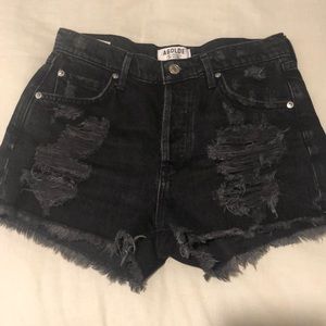 AGOLDE jaden distressed shorts